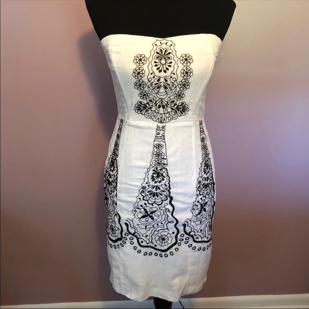 Banana Republic Dress, Size 2 White & Black